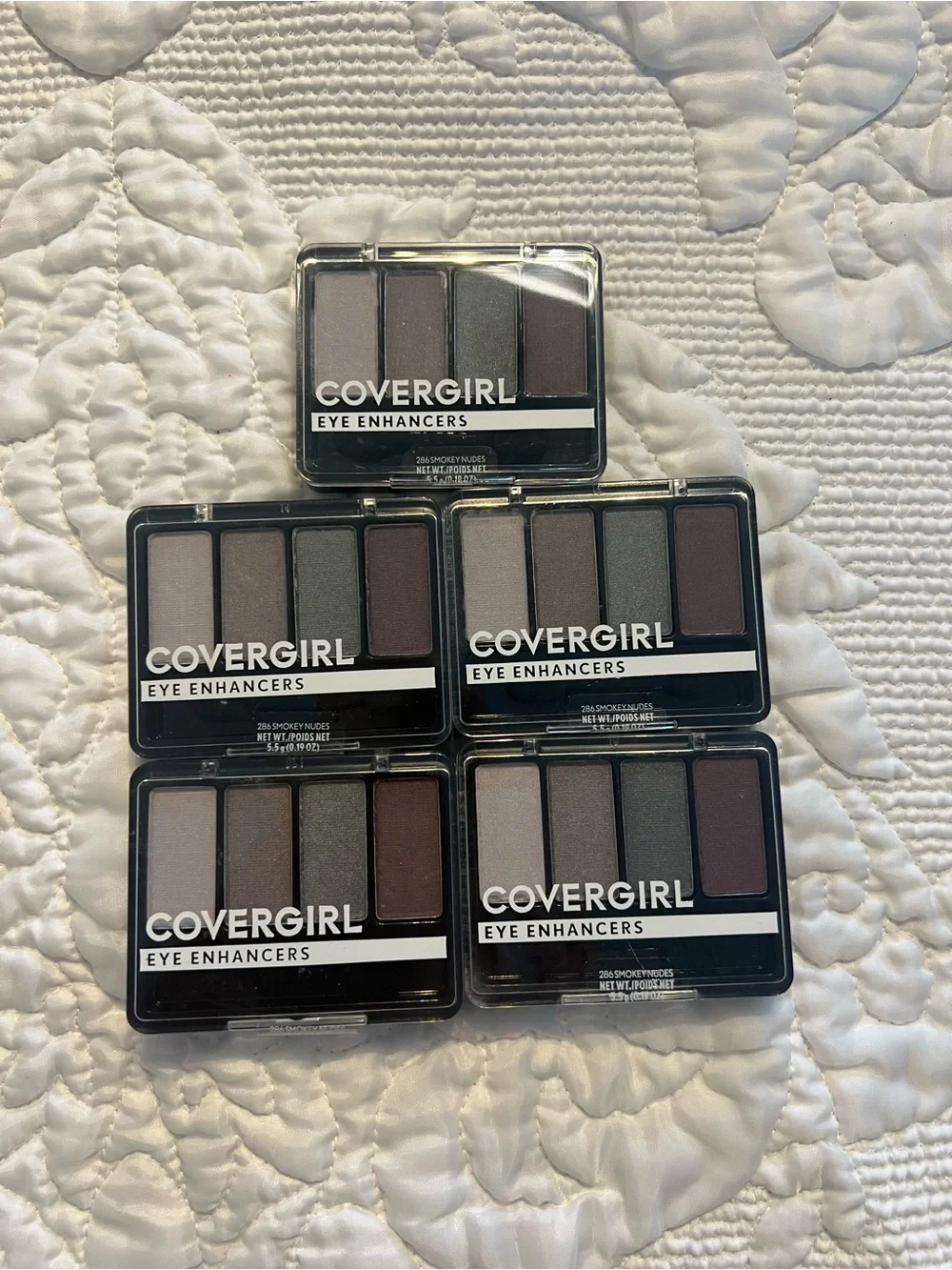 5 New Covergirl Eye Enhancers Eyeenhancers 286 Smokey Nudes Eye Shadow Quad